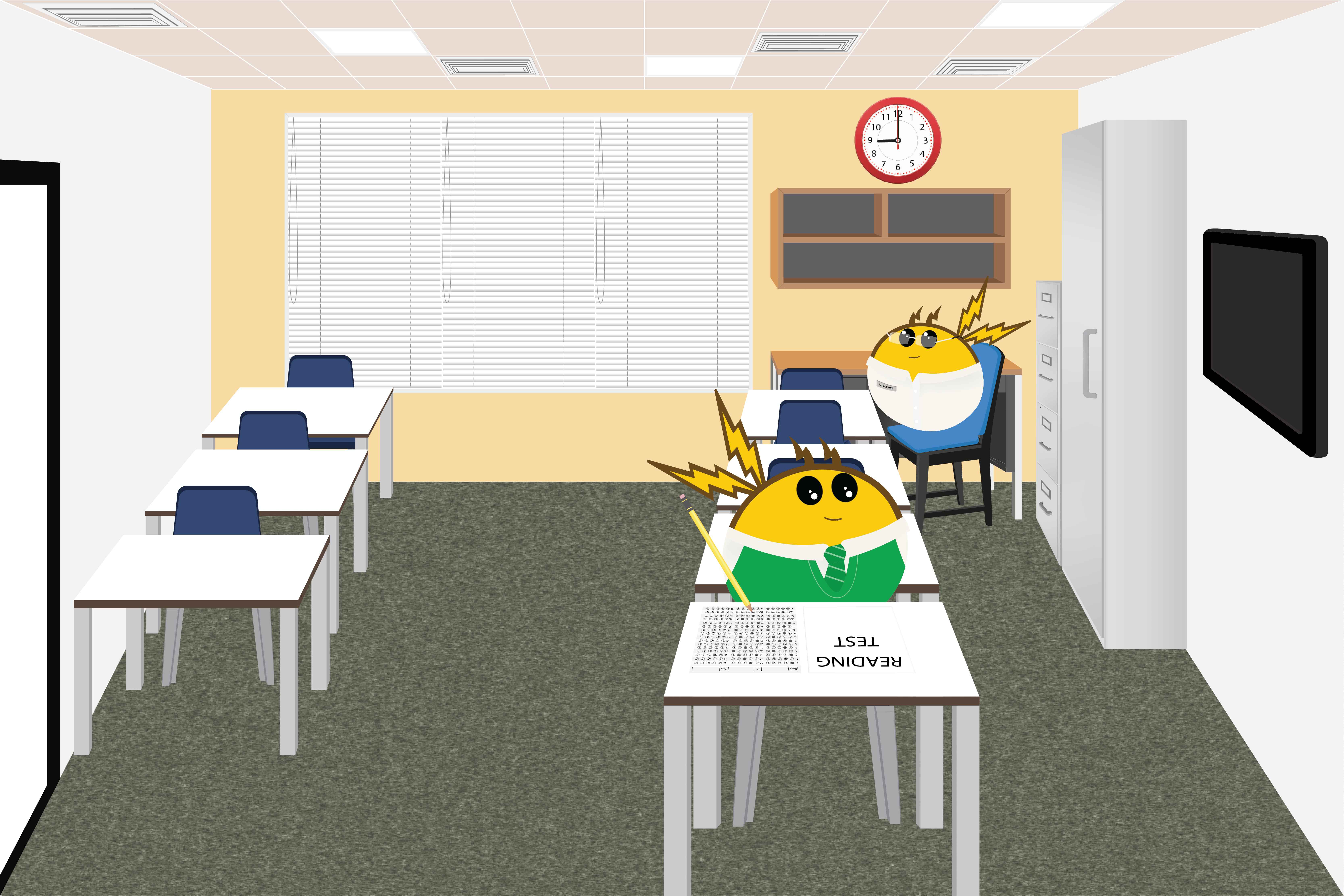 Reading Test Classroom